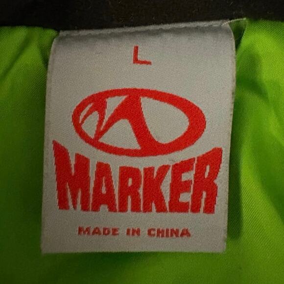 Marker Green Vest Skiing Layering Piece Size L Front Pockets Outdoorsy Gorpcore - Picture 5 of 9